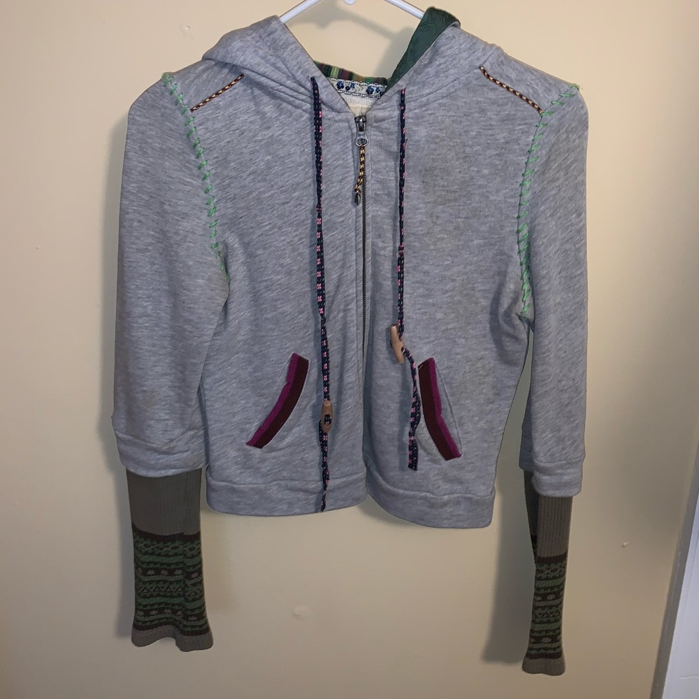 Free people cropped hoodie